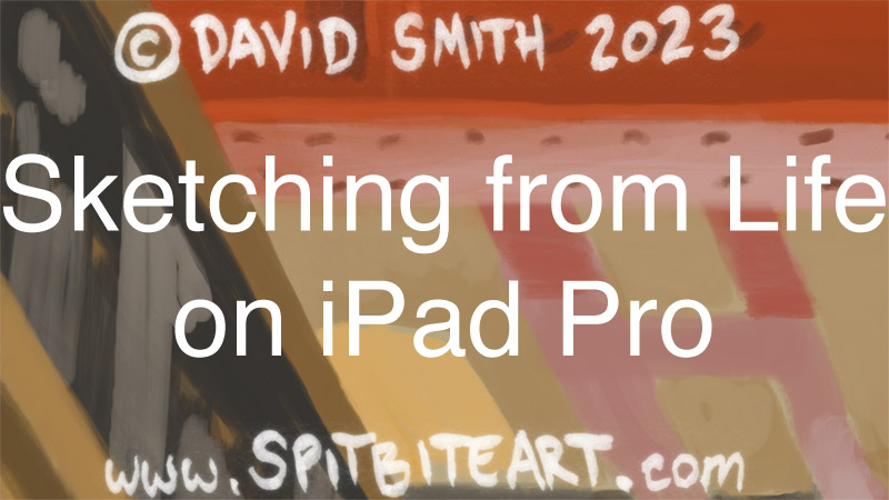 Video – me painting on iPad, London September 2023